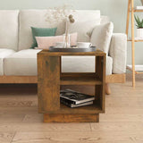 Vidaxl salontafel 40x40x43 cm bewerkt hout gerookt eikenkleurig