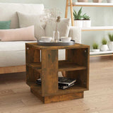 Vidaxl salontafel 40x40x43 cm bewerkt hout gerookt eikenkleurig