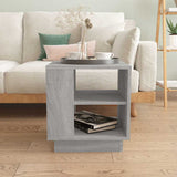 Vidaxl salontafel 40x40x43 cm bewerkt hout grijs sonoma eikenkleurig