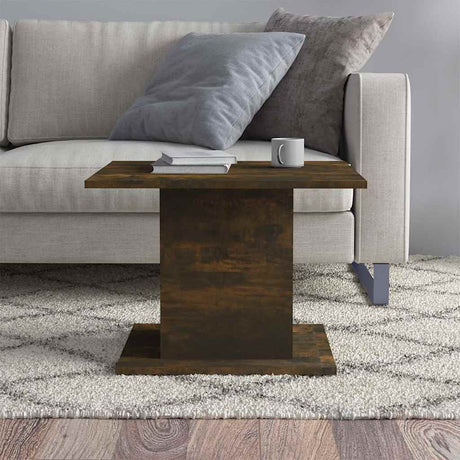 Vidaxl salontafel 55,5x55,5x40 cm bewerkt hout gerookt eikenkleurig