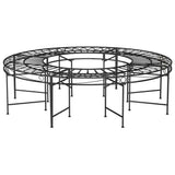 Vidaxl boombank rond ø160 cm staal zwart