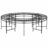 Vidaxl boombank rond ø160 cm staal zwart