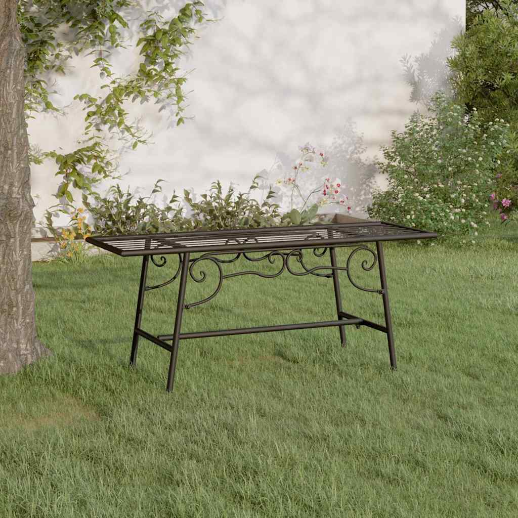 Vidaxl boombank 110 cm staal zwart