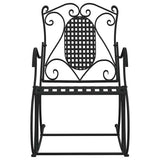 Vidaxl schommelbank 84 cm staal zwart
