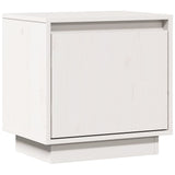 Vidaxl nachtkastje 40x30x40 cm massief grenenhout wit