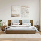 Vidaxl nachtkastjes 2 st 40x30x40 cm massief grenenhout honingbruin