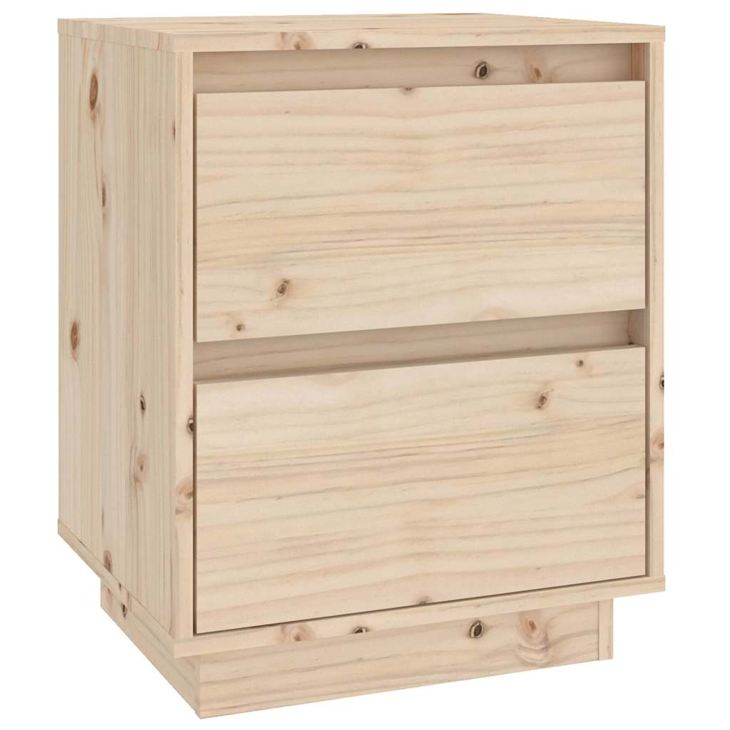 Vidaxl nachtkastje 40x35x50 cm massief grenenhout