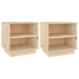 Vidaxl nachtkastjes 2 st 40x34x40 cm massief grenenhout