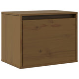 Vidaxl wandkast 45x30x35 cm massief grenenhout honingbruin