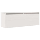 Vidaxl wandkast 100x30x35 cm massief grenenhout wit