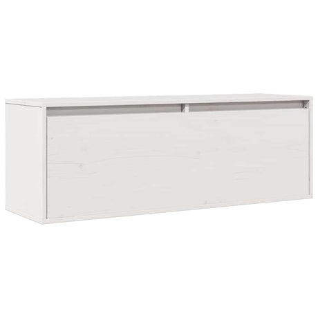 Vidaxl wandkast 100x30x35 cm massief grenenhout wit