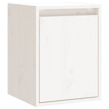 Vidaxl wandkast 30x30x40 cm massief grenenhout wit