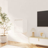 Vidaxl wandkast 30x30x40 cm massief grenenhout wit
