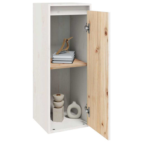 Vidaxl wandkasten 2 st 30x30x80 cm massief grenenhout wit