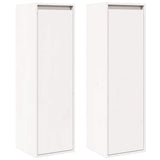 Vidaxl wandkasten 2 st 30x30x100 cm massief grenenhout wit