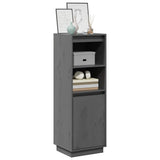 Vidaxl hoge kast 37x34x110 cm massief grenenhout grijs