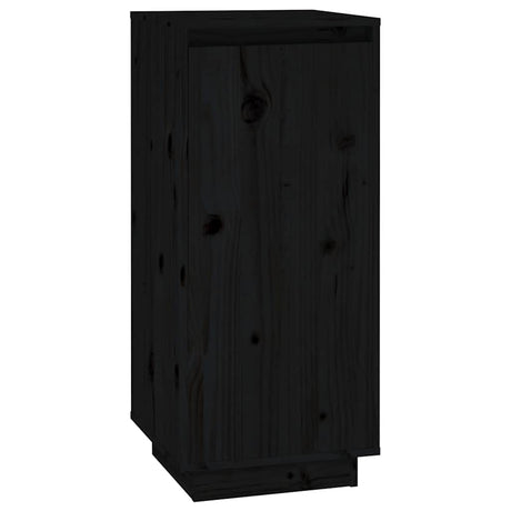 Vidaxl schoenenkast 35x35x80 cm massief grenenhout zwart
