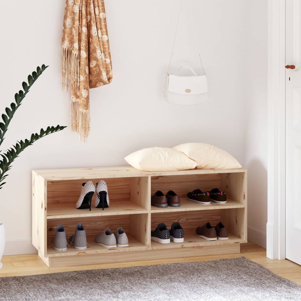 VidaXL shoe cabinet 110x34x45 cm Solid pine