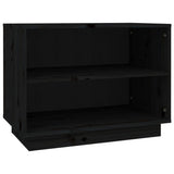 Vidaxl Shoe cabinet 60x34x45 cm Solid pine black