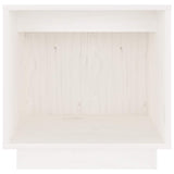 Vidaxl nachtkastje 40x30x40 cm massief grenenhout wit
