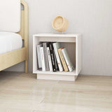 Vidaxl nachtkastjes 2 st 40x30x40 cm massief grenenhout wit