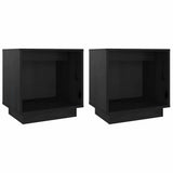 Vidaxl nachtkastjes 2 st 40x30x40 cm massief grenenhout zwart