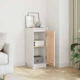 Vidaxl dressoir 31,5x34x75 cm massief grenenhout wit