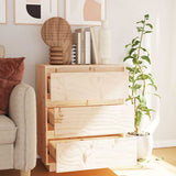 Vidaxl dressoir 60x34x75 cm massief grenenhout