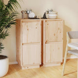 Vidaxl dressoirs 2 st 31,5x34x75 cm massief grenenhout