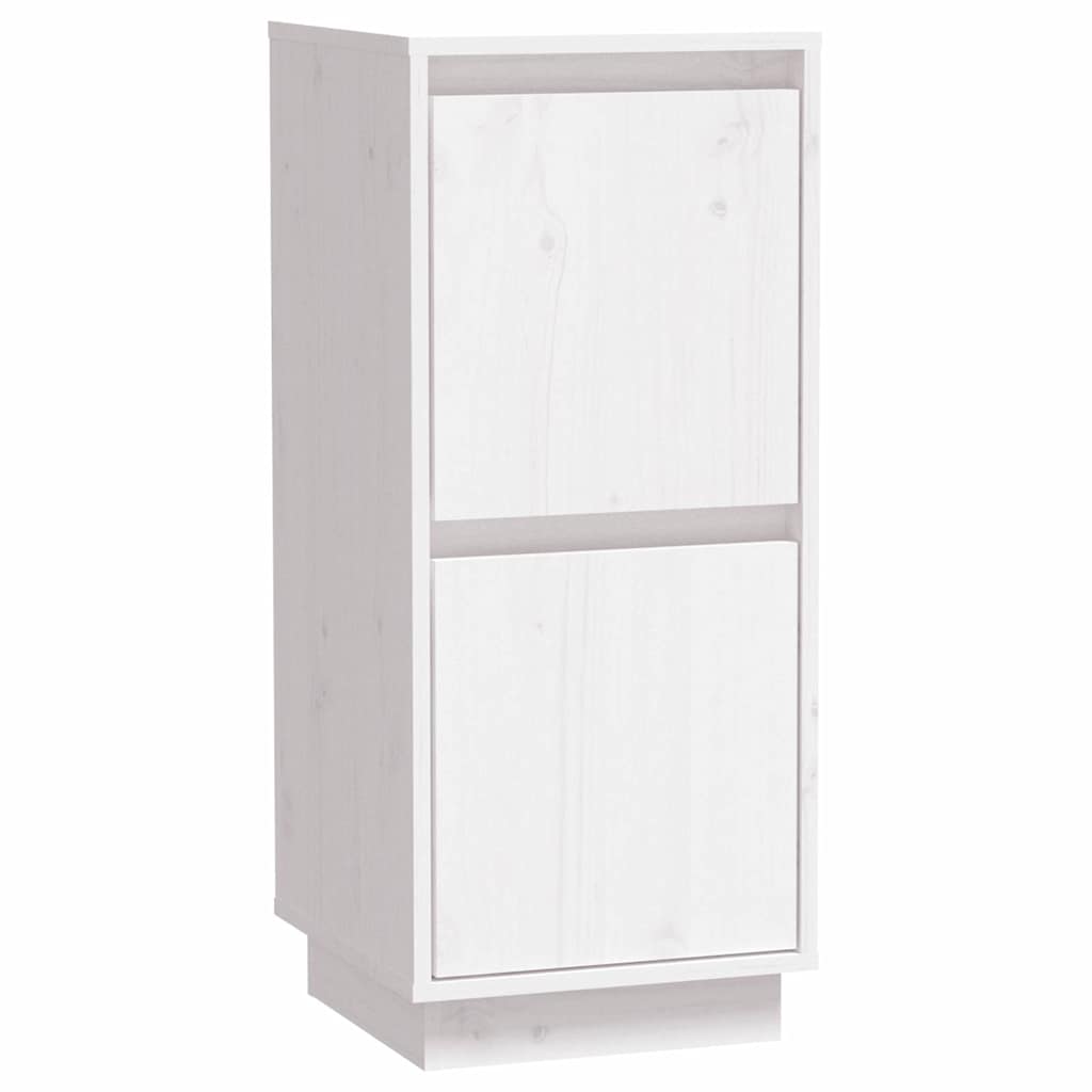 Vidaxl dressoir 31,5x34x75 cm massief grenenhout wit