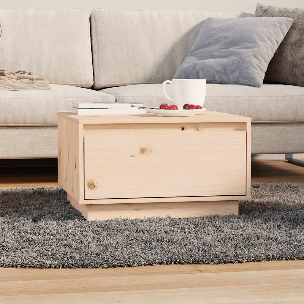 Vidaxl salontafel 55x56x32 cm massief grenenhout