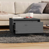 Vidaxl salontafel 55x56x32 cm massief grenenhout grijs