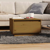 Vidaxl salontafel 55x56x32 cm massief grenenhout honingbruin