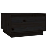 Vidaxl salontafel 55x56x32 cm massief grenenhout zwart
