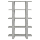 Vidaxl boekenkast kamerscherm 100x30x160 cm betongrijs