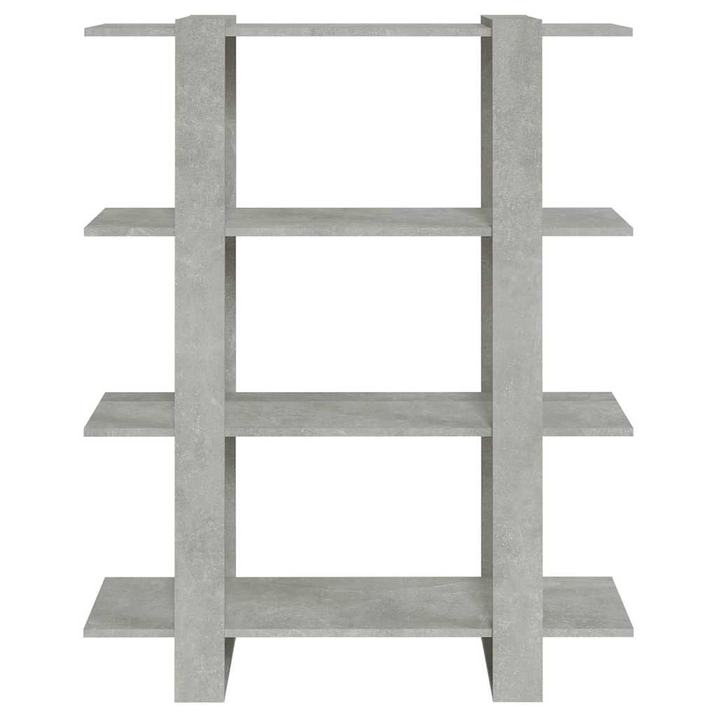 Vidaxl boekenkast kamerscherm 100x30x123,5 cm betongrijs