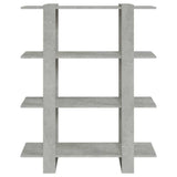 Vidaxl boekenkast kamerscherm 100x30x123,5 cm betongrijs
