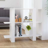 Vidaxl boekenkast kamerscherm 100x30x87 cm hoogglans wit