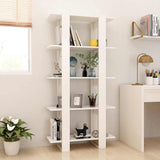 Vidaxl boekenkast kamerscherm 80x30x160 cm bewerkt hout wit