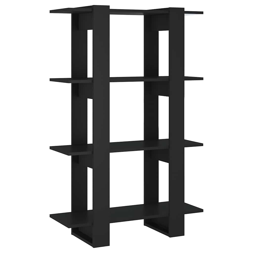Vidaxl boekenkast kamerscherm 80x30x123,5 cm zwart