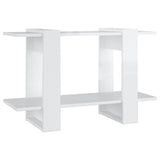 Vidaxl boekenkast kamerscherm 80x30x51 cm hoogglans wit