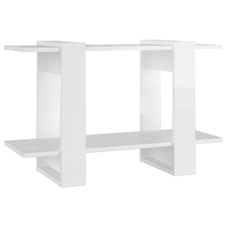 Vidaxl boekenkast kamerscherm 80x30x51 cm hoogglans wit