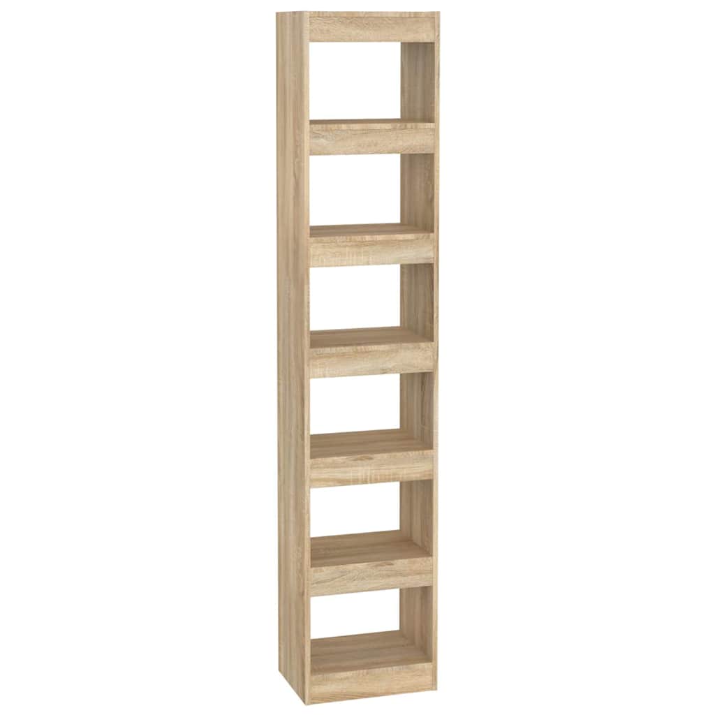 Vidaxl boekenkast kamerscherm 40x30x198 cm sonoma eikenkleurig