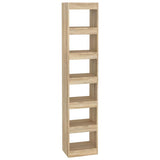 Vidaxl boekenkast kamerscherm 40x30x198 cm sonoma eikenkleurig
