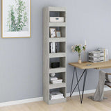 Vidaxl boekenkast kamerscherm 40x30x198 cm betongrijs