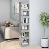 Vidaxl boekenkast kamerscherm 40x30x198 cm betongrijs