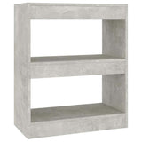 Vidaxl boekenkast kamerscherm 60x30x72 cm betongrijs