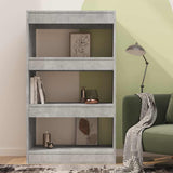 Vidaxl boekenkast kamerscherm 60x30x103 cm bewerkt hout betongrijs