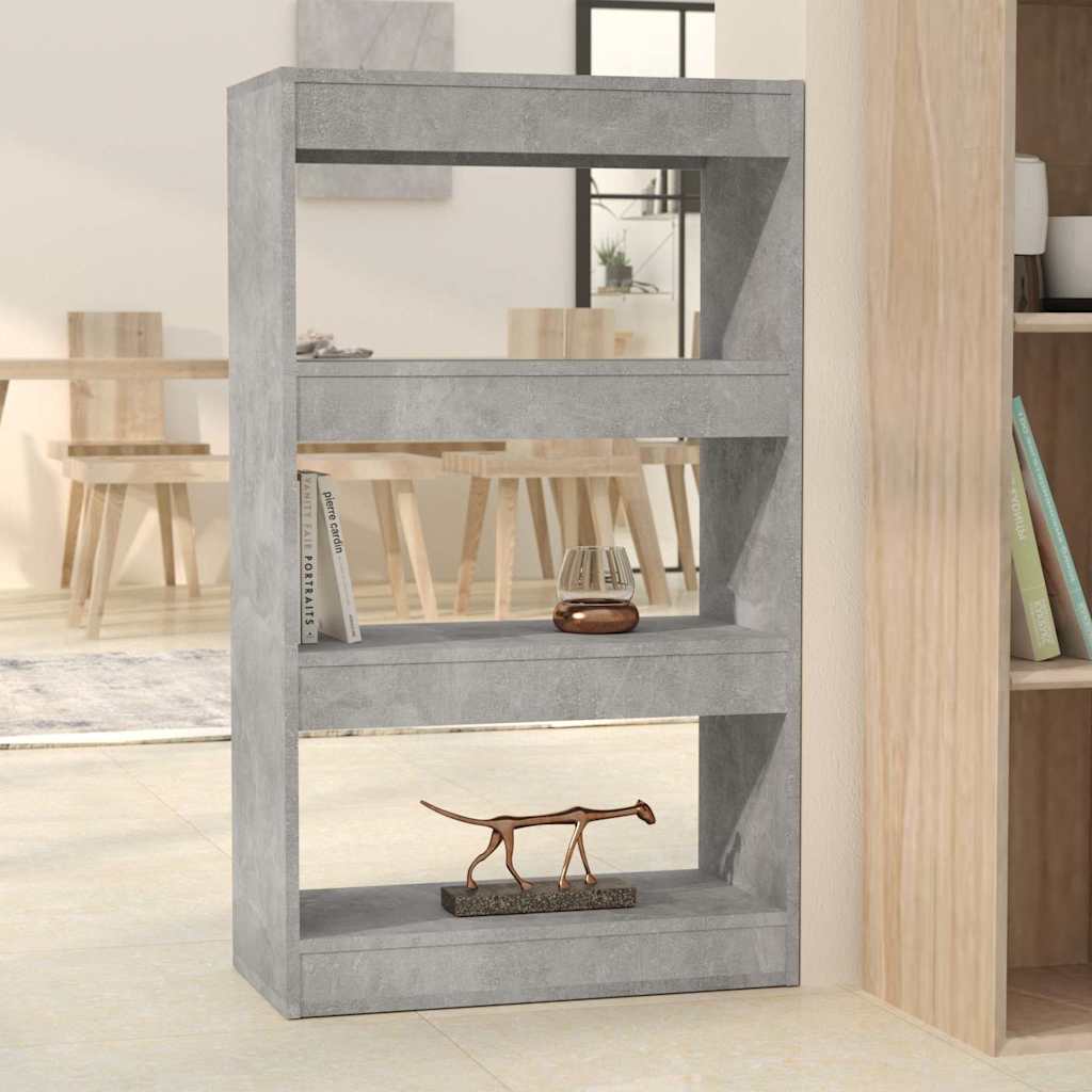 Vidaxl boekenkast kamerscherm 60x30x103 cm bewerkt hout betongrijs