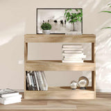 Vidaxl boekenkast kamerscherm 80x30x72 cm sonoma eikenkleurig